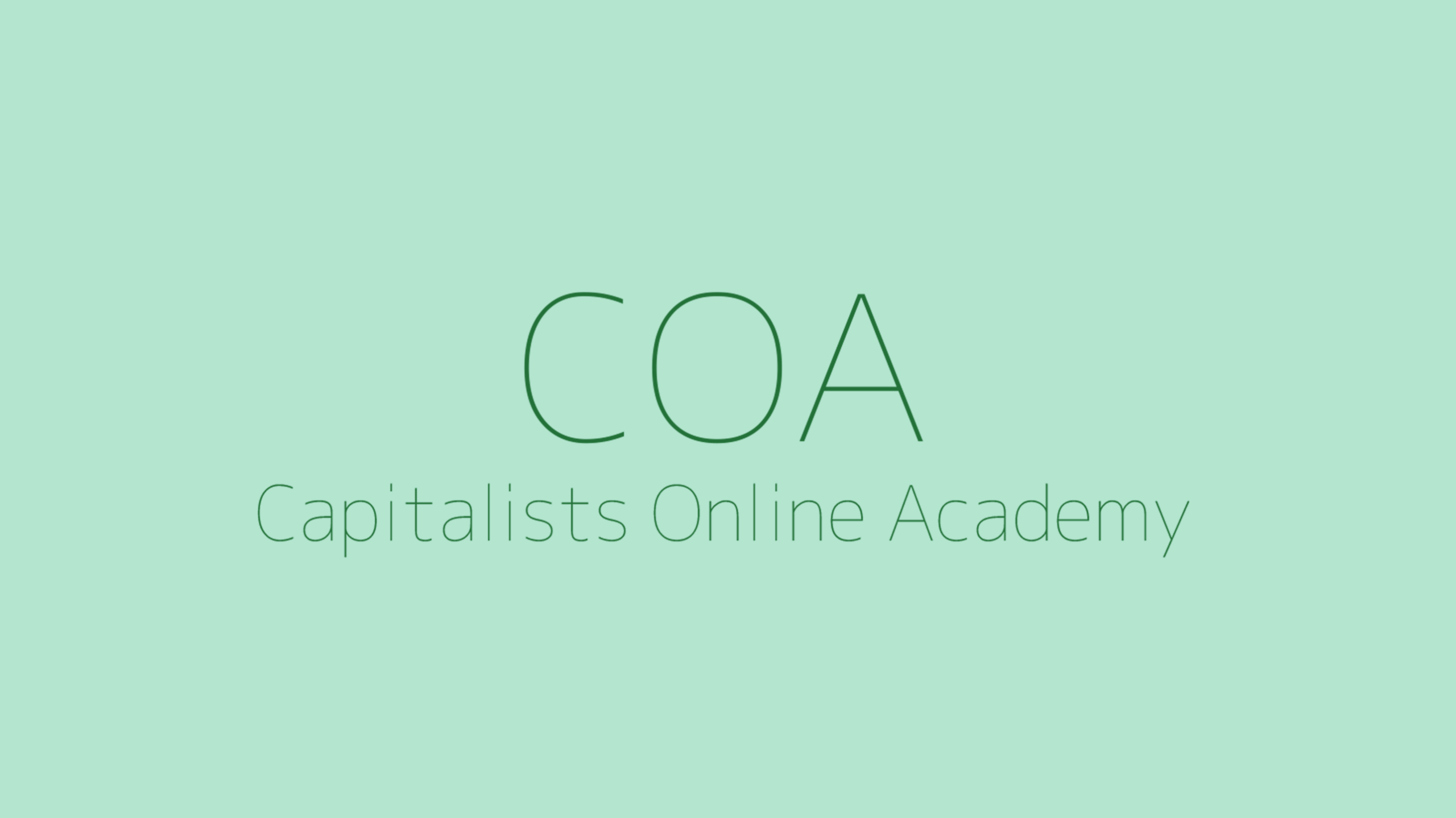 非公開: Capitalists Online Academy